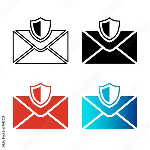 Abstract Anti Spam Silhouette Illustration