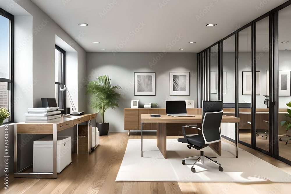 modern office interior Generated Ai modern office interior Generated Ai