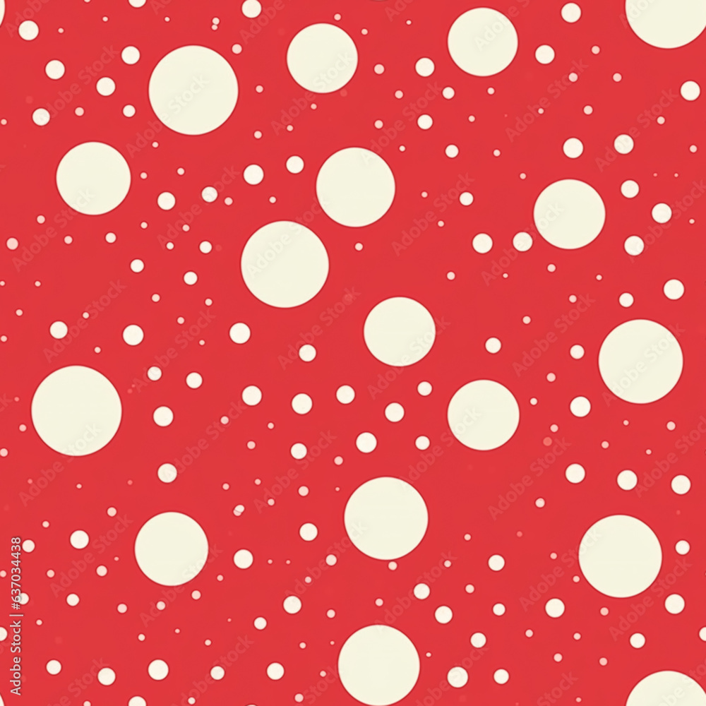 Seamless pattern, tileable polka dot country style print for minimal dotted wallpaper, wrapping paper, scrapbook, fabric and dots product design