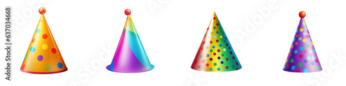 Party Hat clipart collection, vector, icons isolated on transparent background