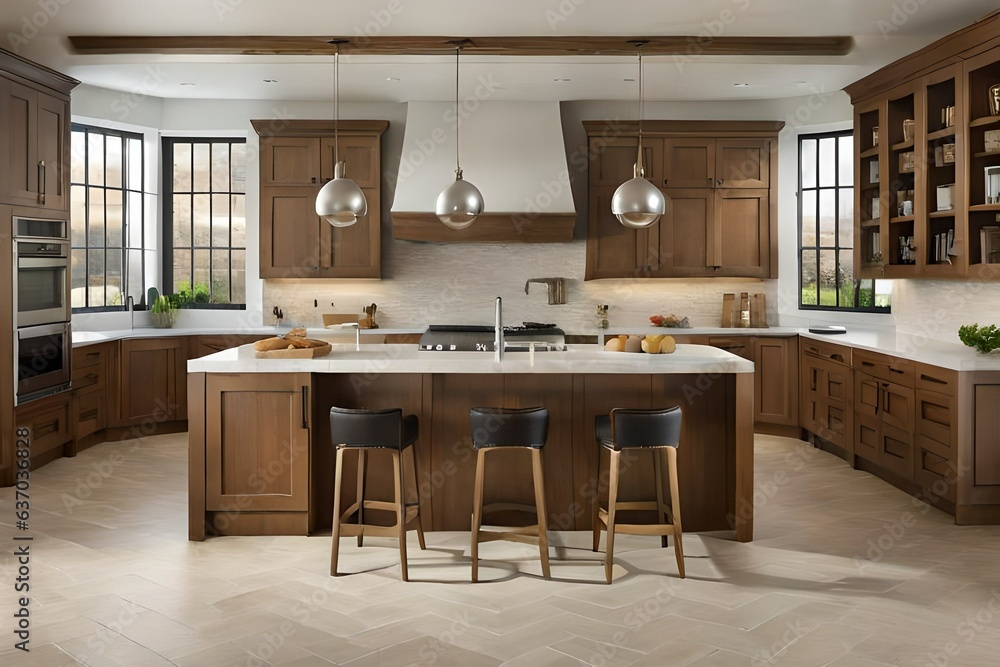 modern kitchen interior Generated Ai modern kitchen interior Generated Ai