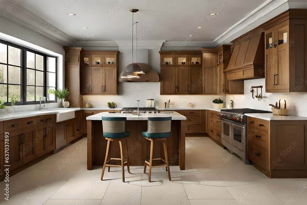 modern kitchen interior Generated Ai modern kitchen interior Generated Ai