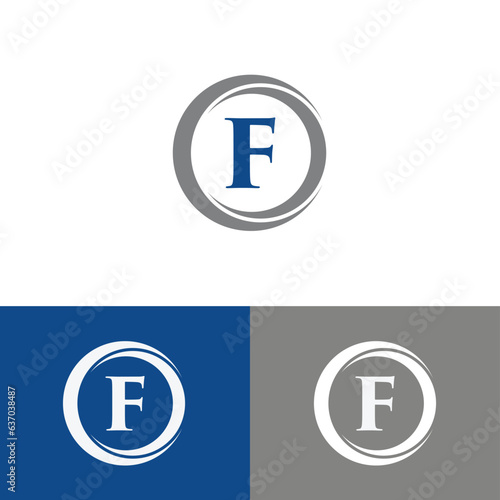 Vector Letter F Logo Design 