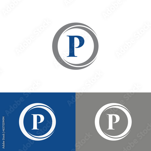 Vector Letter P Logo Design 