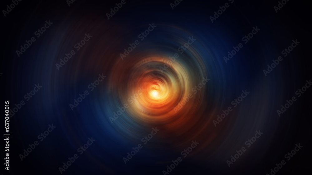 Abstract neon background, light radial effect.