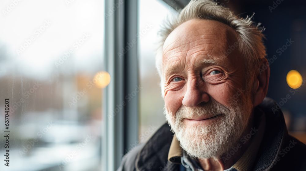 Portrait of an elderly man. Portrait of an elderly man.