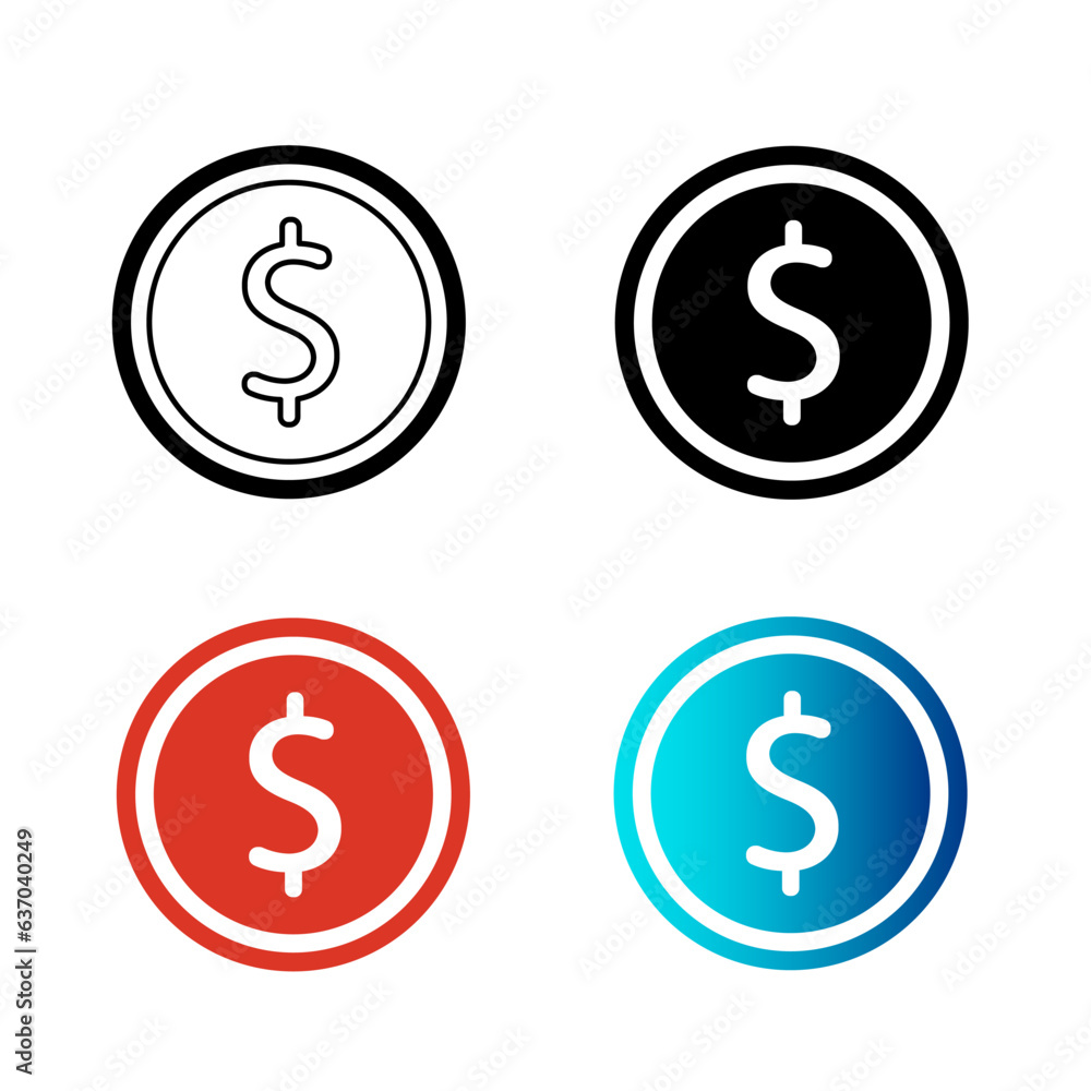 Abstract Money Coin Silhouette Illustration Abstract Money Coin Silhouette Illustration