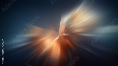 Abstract neon background, light radial effect.