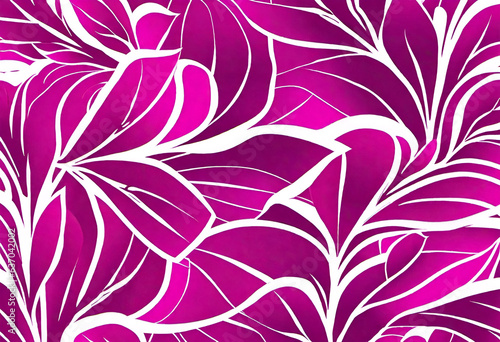 Magenta pattern with flowers