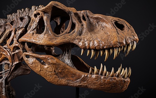 Tyrannosaurus rex head skeleton © AZ Studio