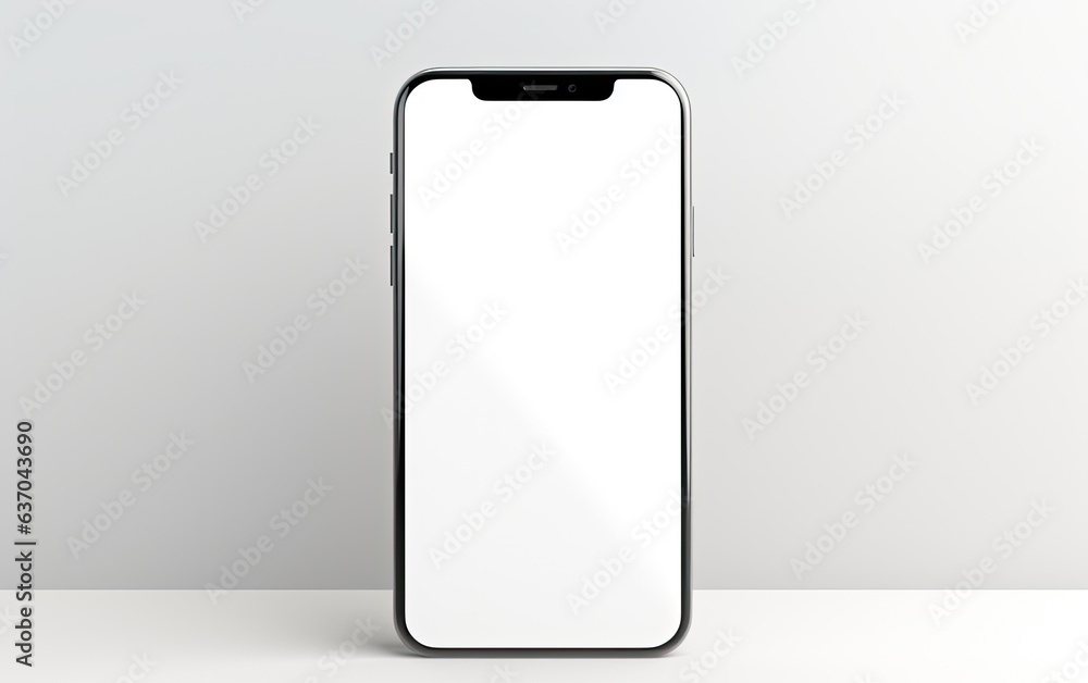 Smartphone mockup on the grey background Smartphone mockup on the grey background