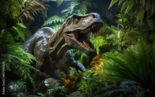 Tyrannosaurus rex dinosaur in the forest © AZ Studio