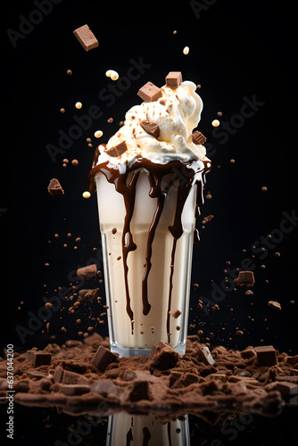 delicious milkshake cinematic food photography