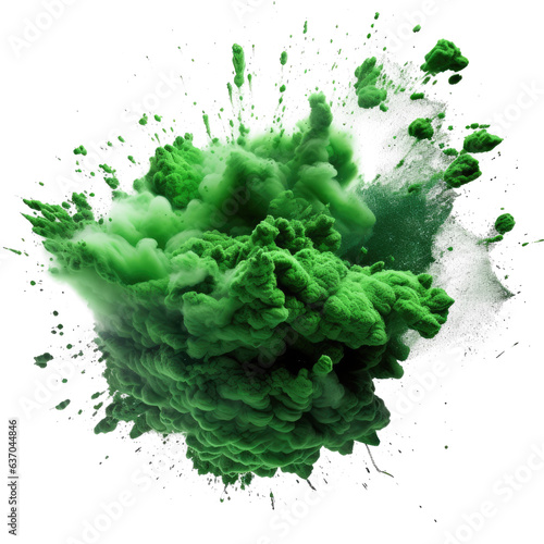 Dark Green powder explosion , Illustration, HD, PNG