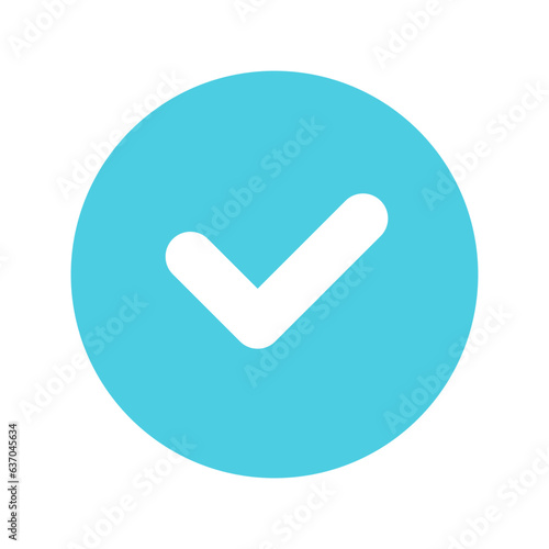 Tiktok verified profile badge. Blue verified tiktok account icon. Social media account verification icon. Blue check mark sign. Guaranteed safety person sign. Approved tick profile - vector