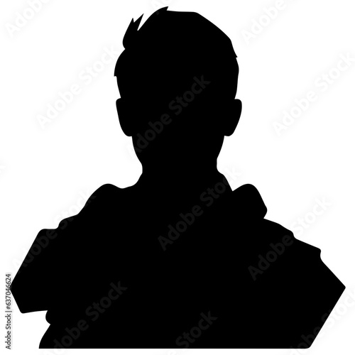 A troop of soldier silhouette vector, a simply designed military man in black and white