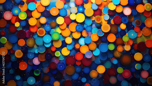 Colorful circles and confetti. Vibrant Celebration rainbow Circles and Confetti Transforming Every Moment into a Joyful Party Atmosphere, Perfect for Birthdays and Special Events