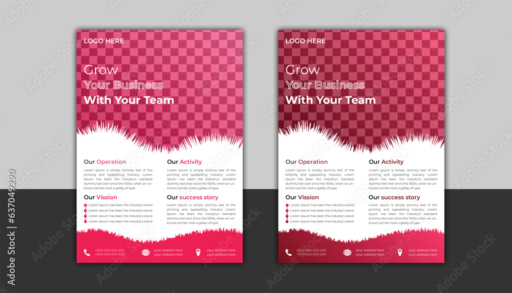 corporate business flyer design template 