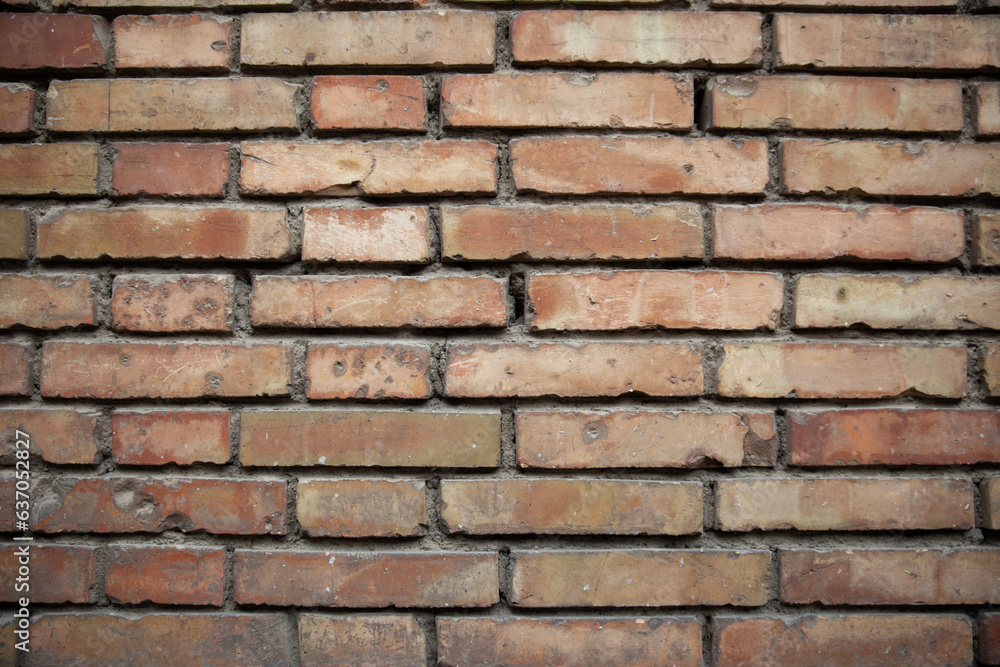 Hintergrund, rote Backsteine, Mauer