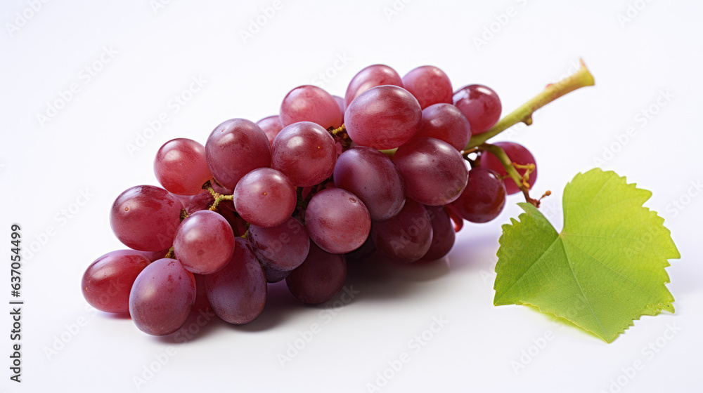 Fototapeta premium grape on the white isolated background