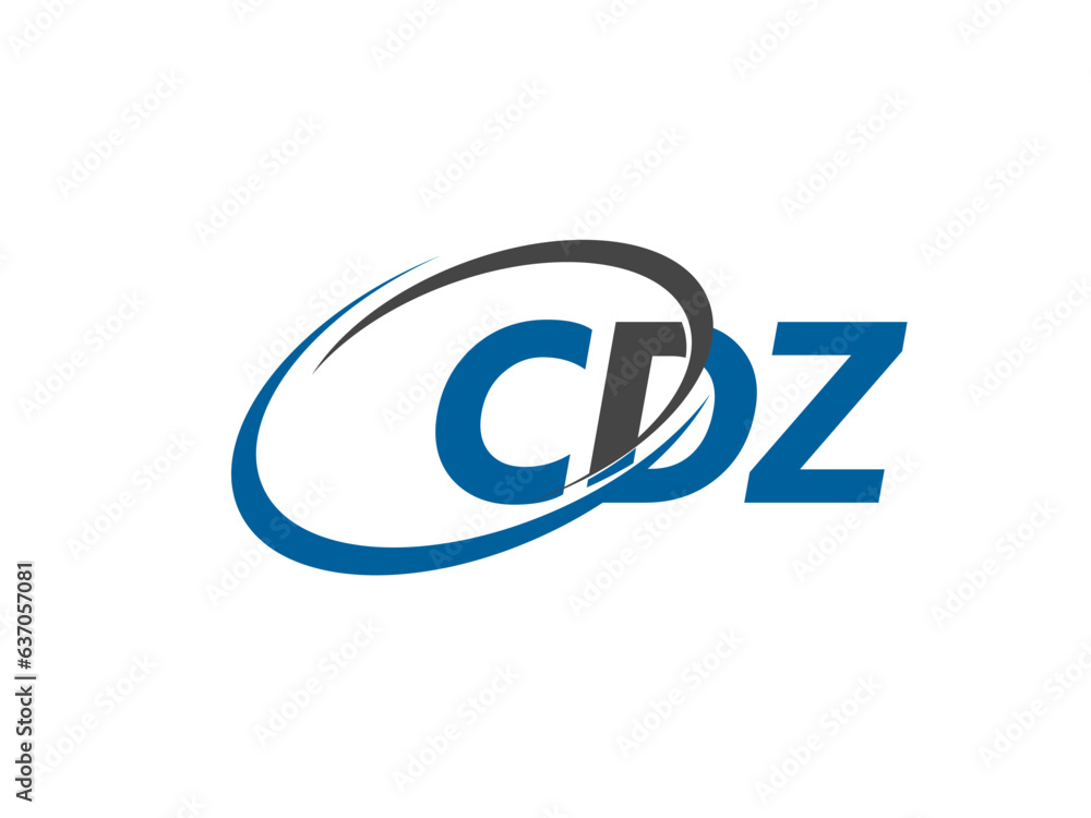 CDZ letter creative modern elegant swoosh logo design CDZ letter creative modern elegant swoosh logo design