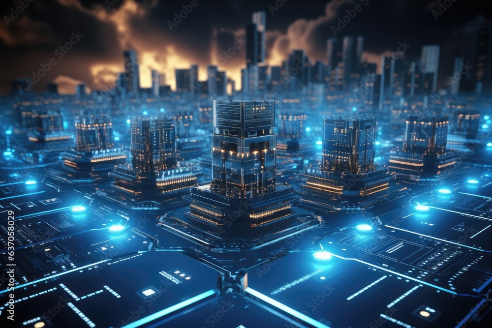 Cloud computing transfer big data on internet. futuristic digital technology .Generative AI Cloud computing transfer big data on internet. futuristic digital technology .Generative AI