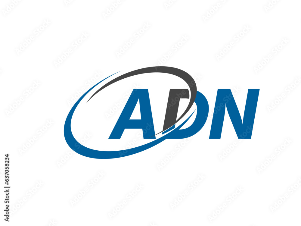 ADN letter creative modern elegant swoosh logo design ADN letter creative modern elegant swoosh logo design