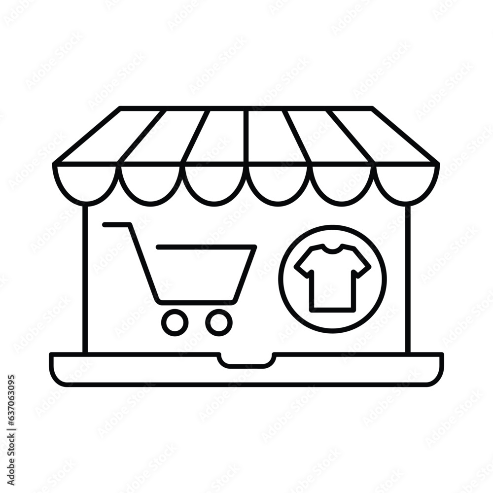 clothing shop icon shopping online icon clothing shop icon shopping online icon