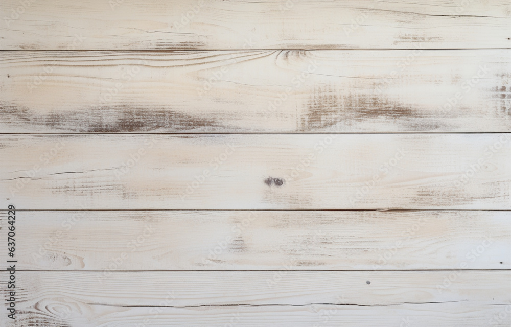 テクスチャーのある白木の板を背景画像　White wooden boards with texture as background　Generative AI - obrazy, fototapety, plakaty 