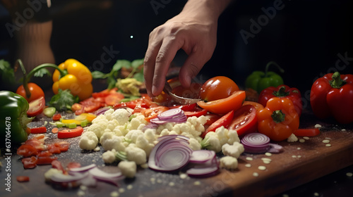 vegetables cutting 