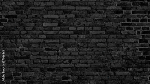 Abstract Black wall texture for pattern background. wide panorama picture. Black wall texture rough background dark concrete old grunge background black  texture background template page web banner