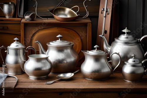 antique tea set