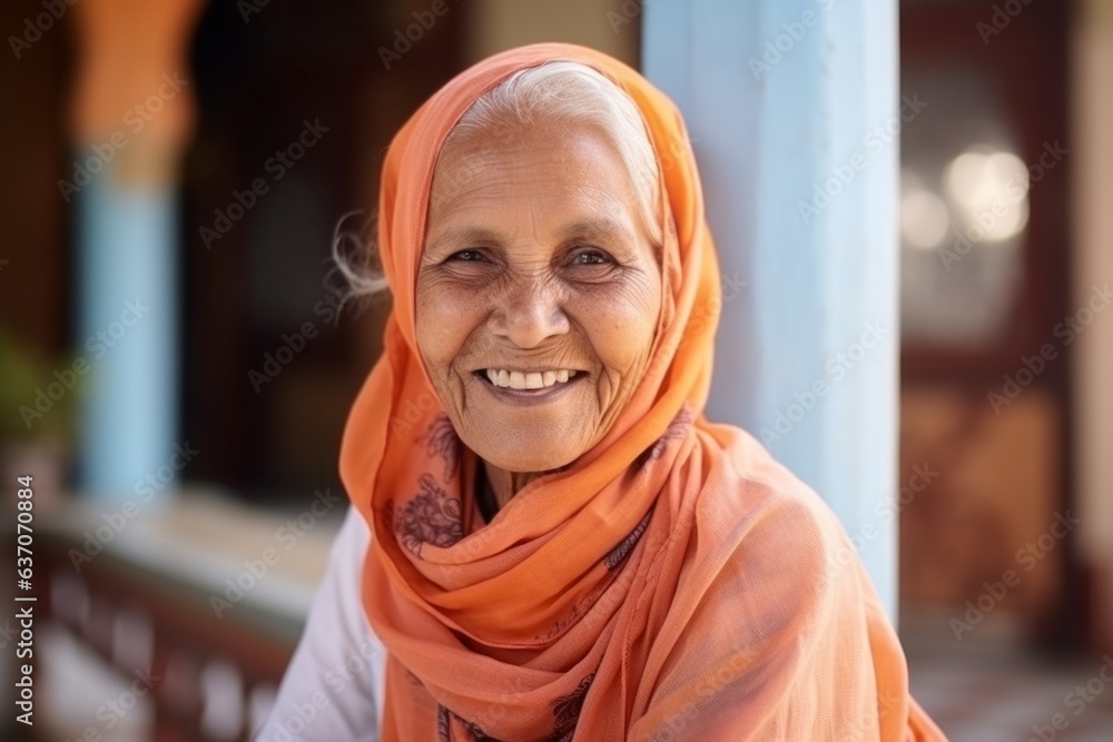 Portrait of a senior muslim woman smiling at the camera. Portrait of a senior muslim woman smiling at the camera.