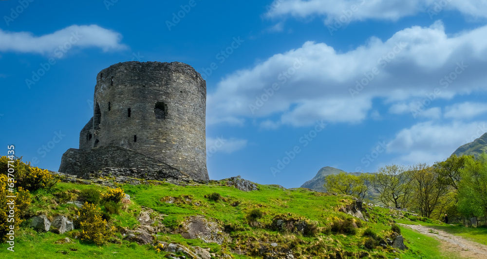 Dolbadam Castle near Snowdonia Wales