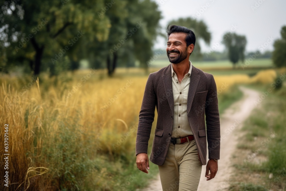 Portrait of a handsome indian man wearing a suit in the field. Portrait of a handsome indian man wearing a suit in the field.