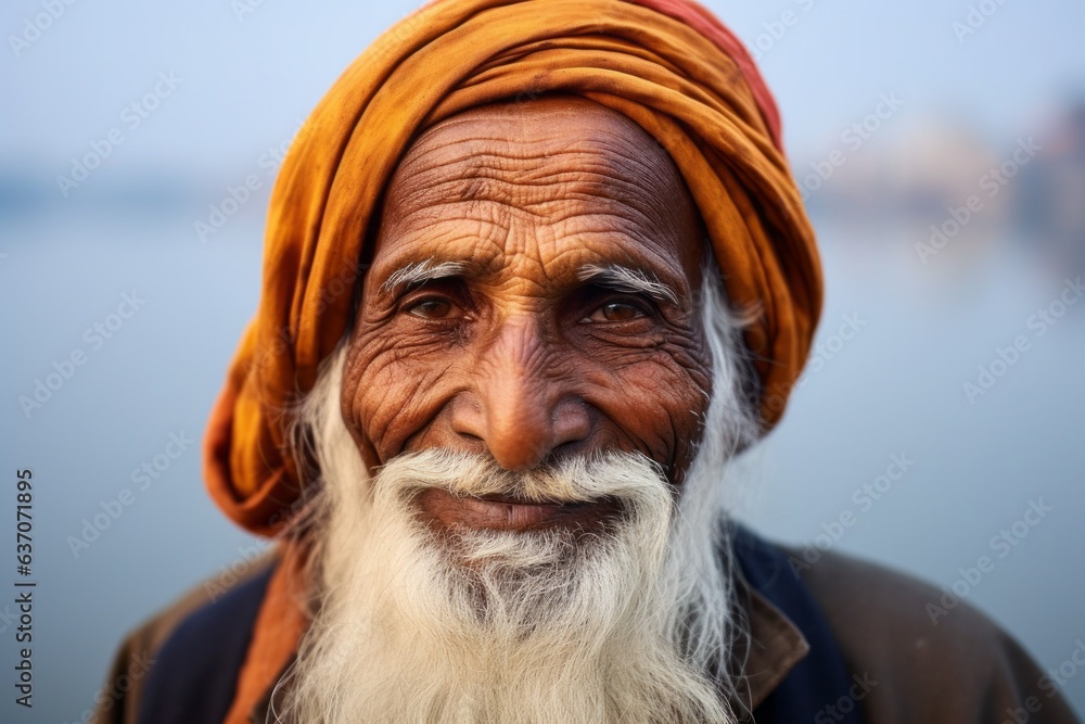 Sadhu on the banks of the Ganges in Varanasi, India. Sadhu on the banks of the Ganges in Varanasi, India.