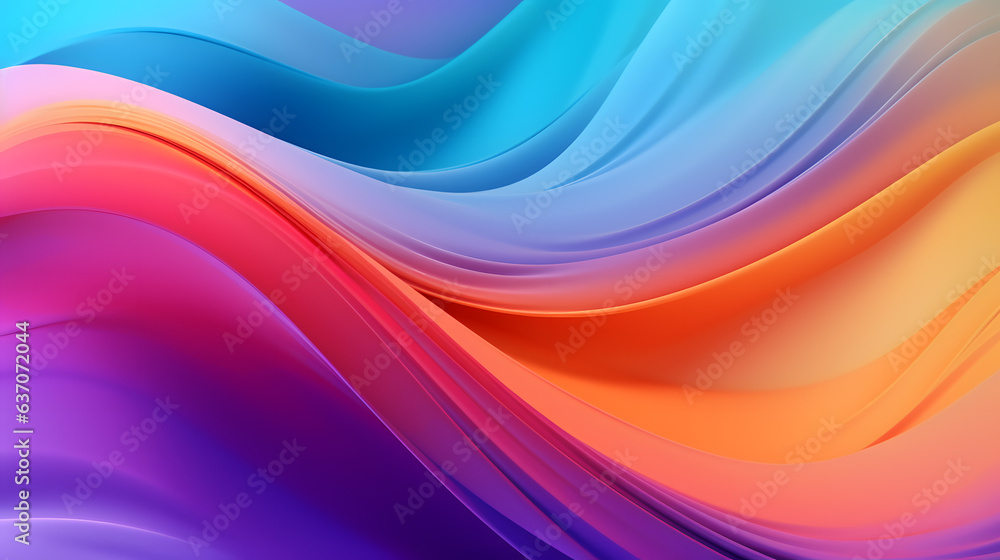 Fototapeta premium Abstract Color Closeup View of Gradient Colorful Wave