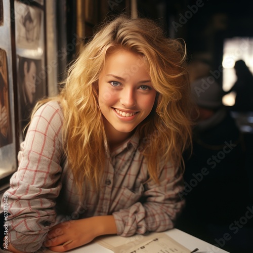 Wallpaper Mural young woman with sensual look Torontodigital.ca