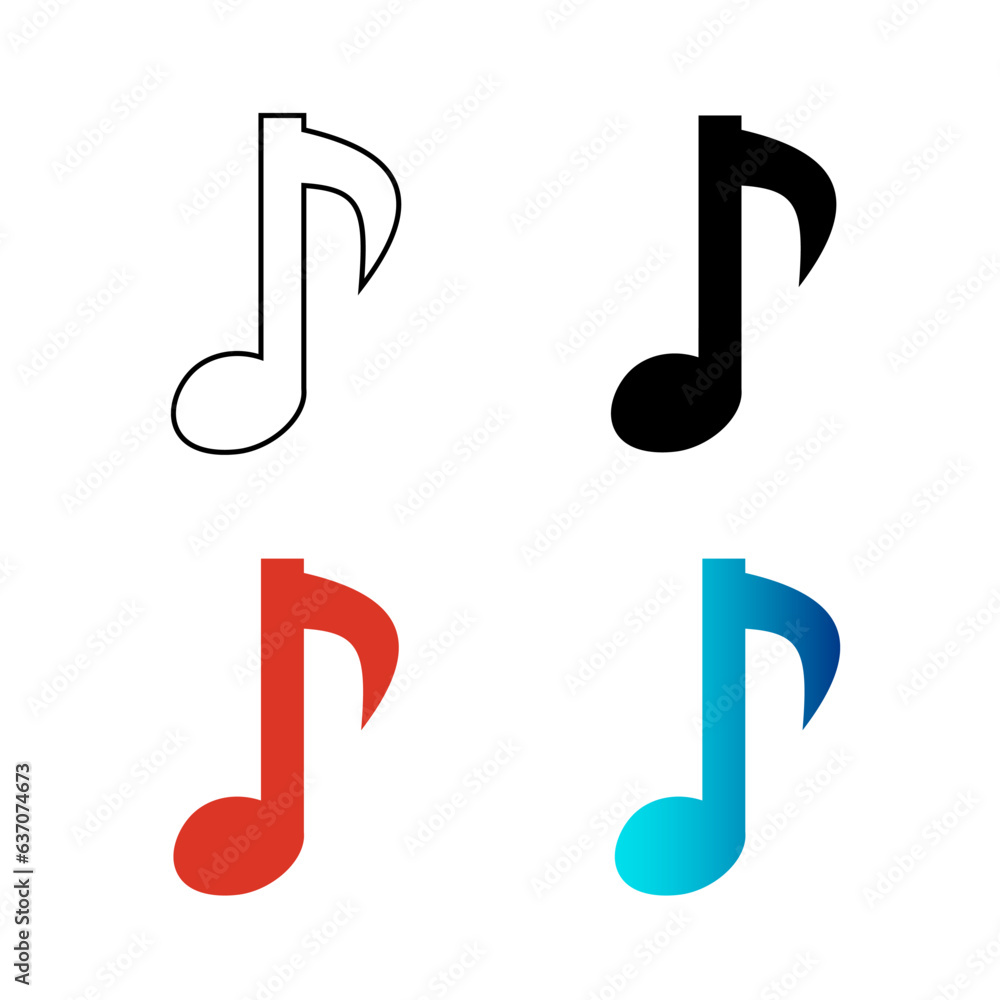 Abstract Audio Tune Silhouette Illustration Abstract Audio Tune Silhouette Illustration