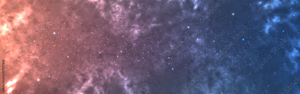 Cosmos background. Starry nebula with magic shine. Wide color space texture. Bright cosmic wallpaper. Realistic stardust effect. Shining gradient sky. Vector illustration Cosmos background. Starry nebula with magic shine. Wide color space texture. Bright cosmic wallpaper. Realistic stardust effect. Shining gradient sky. Vector illustration