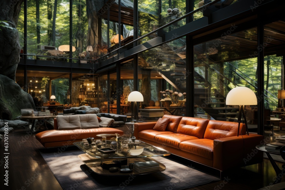 Fototapeta premium futuristic luxury housing. Concept of success and wealth