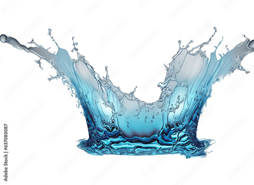 water liquid splash isolated on white background includes clipping path ...