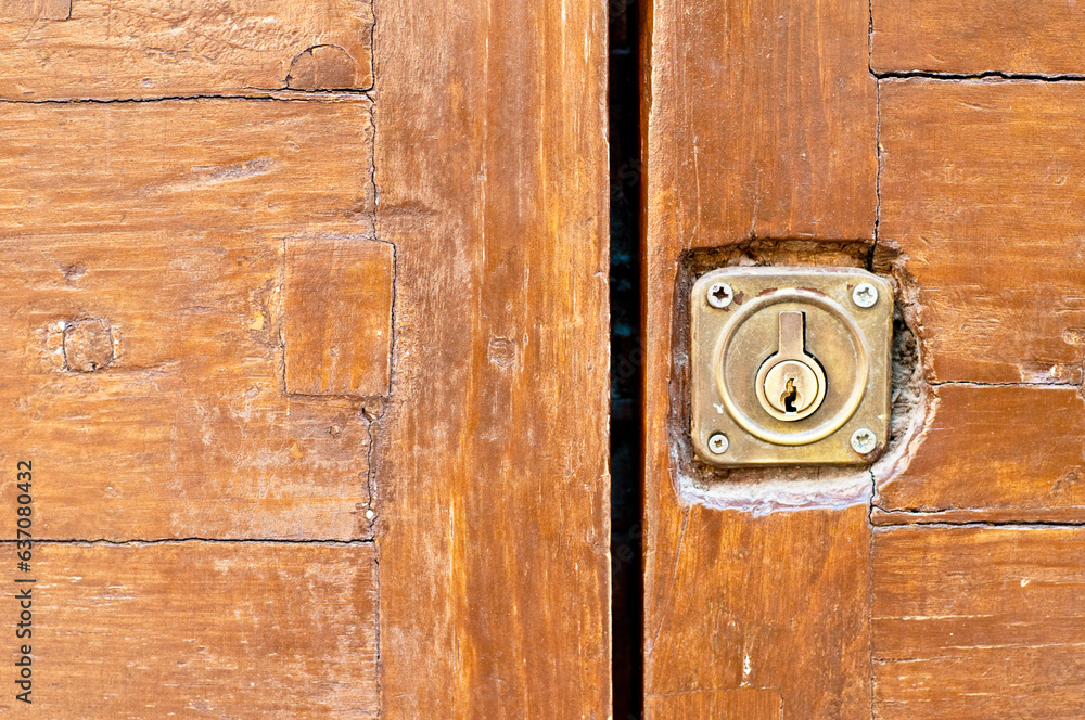 Close-up of an old door. Photo taken in Toledo, Spain. Close-up of an old door. Photo taken in Toledo, Spain.