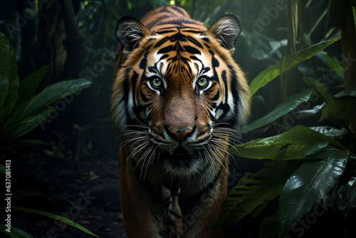 A Sumatran Tiger Wonders Through Remote Sumatran Jungle © Jack