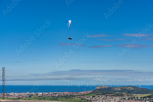 Views around Conwy Mountain and some paragliders
