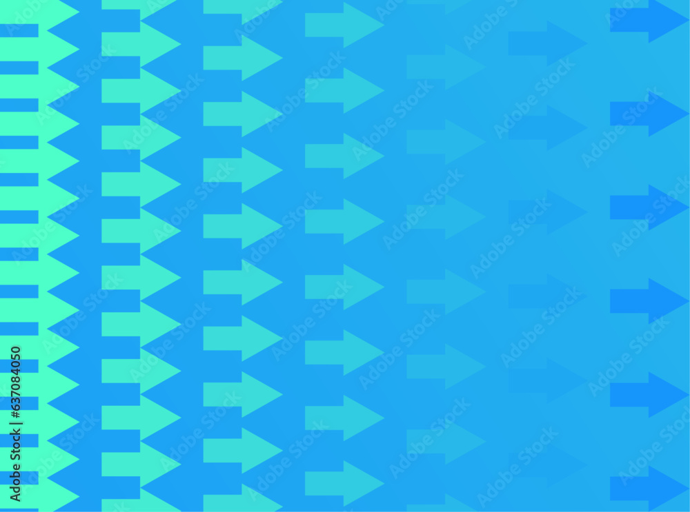 Blue Arrow Pattern: light to dark blue Blue Arrow Pattern: light to dark blue