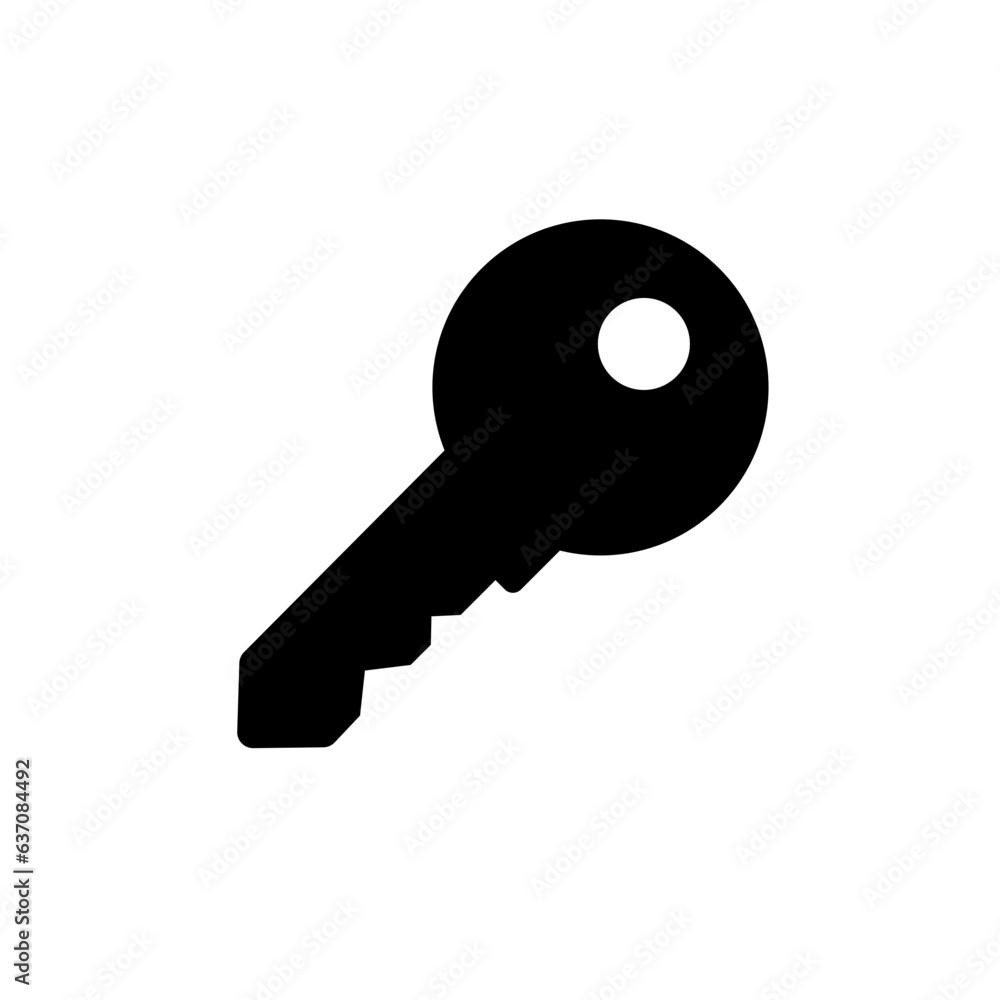 Key vector icon: unlock, home key Key vector icon: unlock, home key