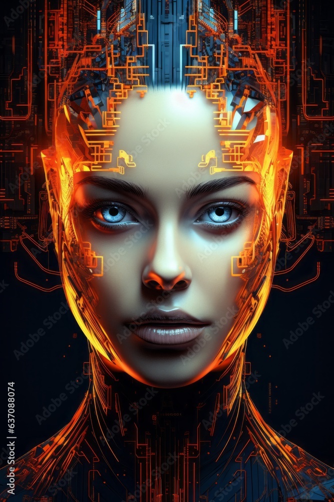 technology and futuristic sci fi digital ai business technology and futuristic sci fi digital ai business