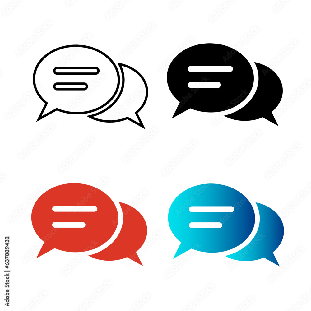 Abstract Text Message Silhouette Illustration Abstract Text Message Silhouette Illustration