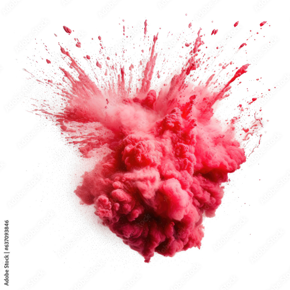 Red powder explosion , Illustration, HD, PNG